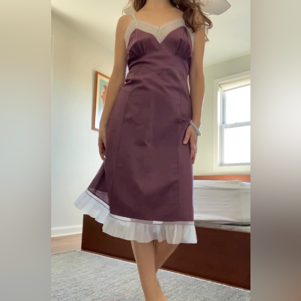 50s Vintage Hand-dyed Slip